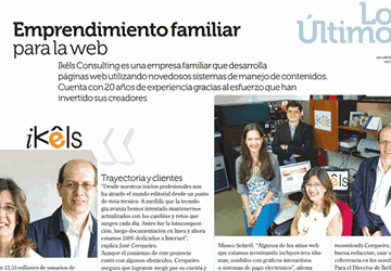 Entrevista a iKêls en el diario "El Nacional"
